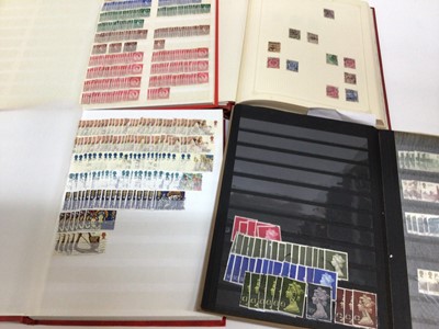 Lot 796 - Stamps - GB and World selection in stock books, albums, some with heavy duplication.