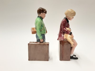 Lot 24 - Two Royal Doulton limited edition figures - The Boy Evacuee HN3202, number 3098 of 9500 and The Girl Evacuee HN3203, number 3590 of 9500