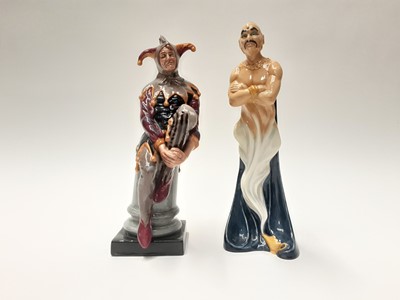 Lot 27 - Two Royal Doulton figures - The Genie HN2989 and The Jester HN2016