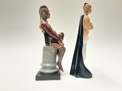 Lot 27 - Two Royal Doulton figures - The Genie HN2989 and The Jester HN2016
