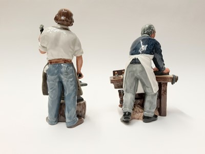 Lot 43 - Two Royal Doulton figures - The Carpenter HN2678 and The Blacksmith HN2782