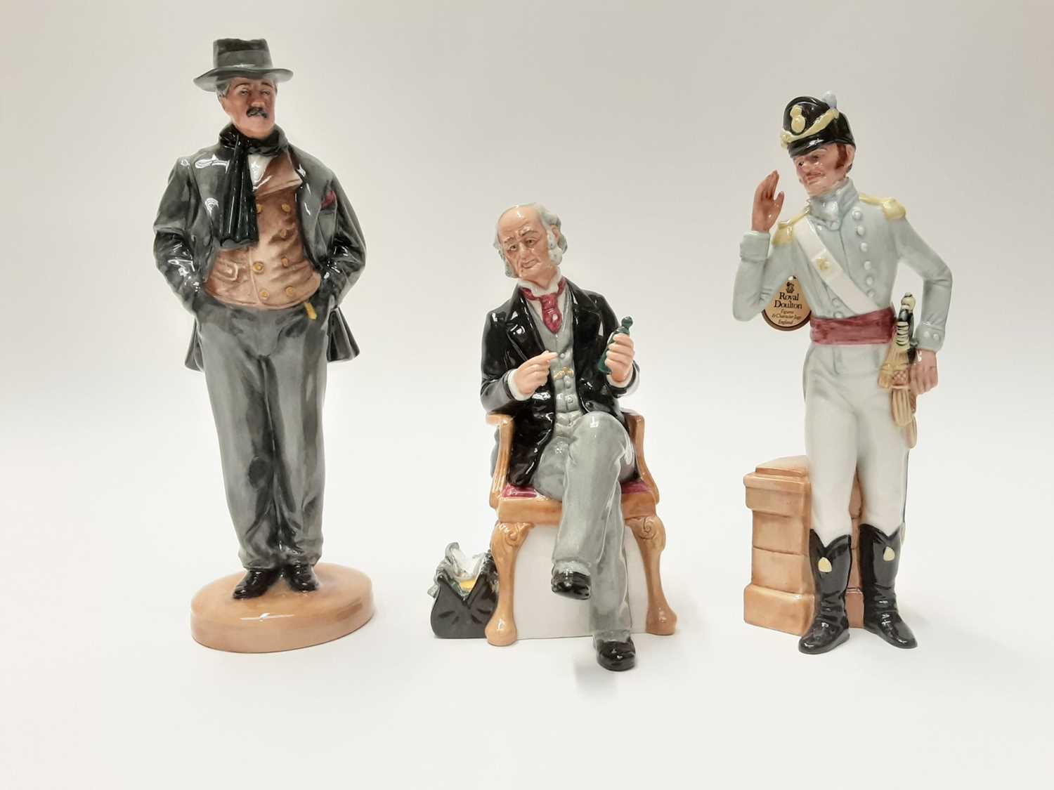 Lot 49 - Three Royal Doulton figures - Morning Ma'am HN2895, Arnold Bennett HN4360 and The Doctor HN2858