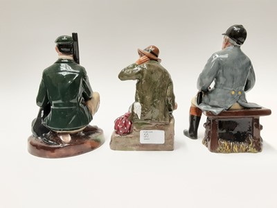 Lot 50 - Three Royal Doulton figures - The Huntsman HN2492, The Gamekeeper HN2879 and Owd Willum HN2042