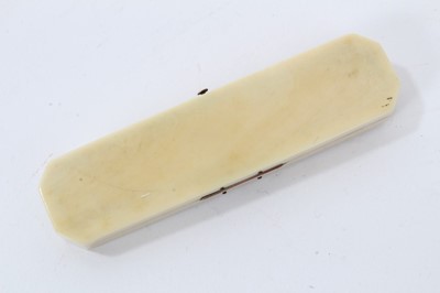 Lot 782 - Georgian ivory toothpick case