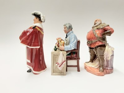 Lot 55 - Three Royal Doulton figures - The China Repairer HN2943, The Mayor HN2280 and Falstaff HN2054