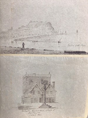 Lot 1072 - Interesting 19th century sketchbook, including. Norfolk subjects, together with another