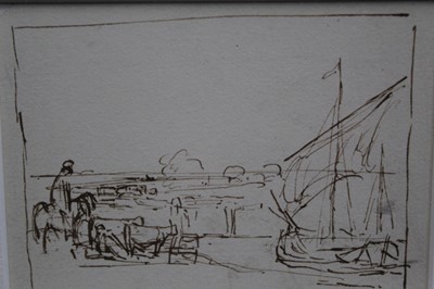 Lot 1069 - Thomas Churchyard pen and ink sketch