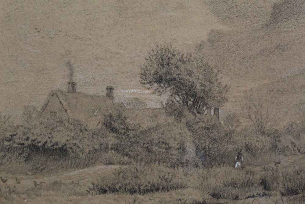 Lot 1070 - George Thomas Rope pencil, landscape