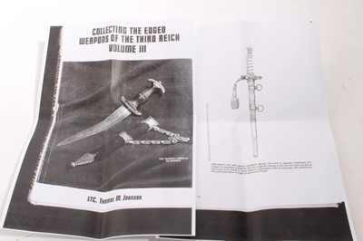 Lot 945 - Fine Second World War Nazi 1938 pattern Kreigsmarine Dress Dagger with etched polished steel blade by E.U.F Horster Solingen, wire bound cream celluloid grip and scarce, ornately decorated gilded s...