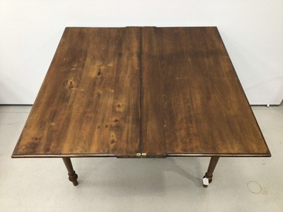Lot 79 - 19th century walnut tea table