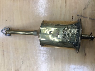 Lot 251 - 19th century brass fireside spit engine