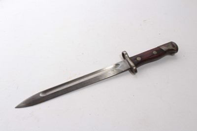 Lot 853 - Turkish Mauser Bayonet in scabbard