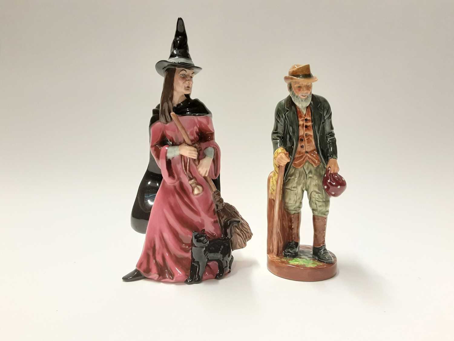 Lot 132 - Two Royal Doulton figures - Witch HN4444 and The Gaffer HN2053