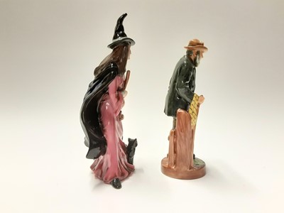 Lot 132 - Two Royal Doulton figures - Witch HN4444 and The Gaffer HN2053