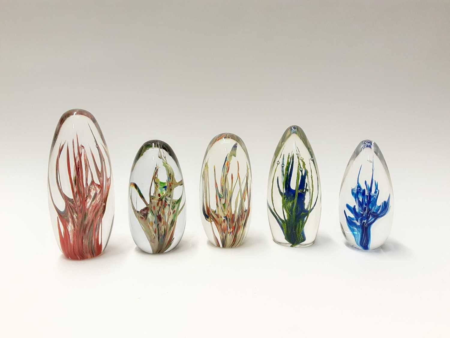 Lot 173 - Five Strathearn Art Glass 'Tropic' Paperweights (5)