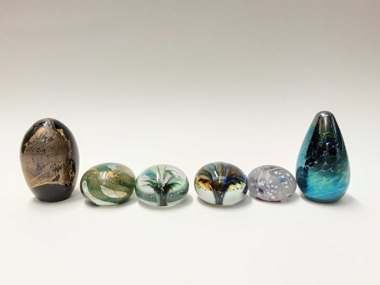Lot 168 - Six various Isle of Wight Art Glass Paperweights (6)