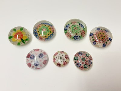 Lot 174 - Seven various 1930's Chinese Art Glass Paperweights (7)