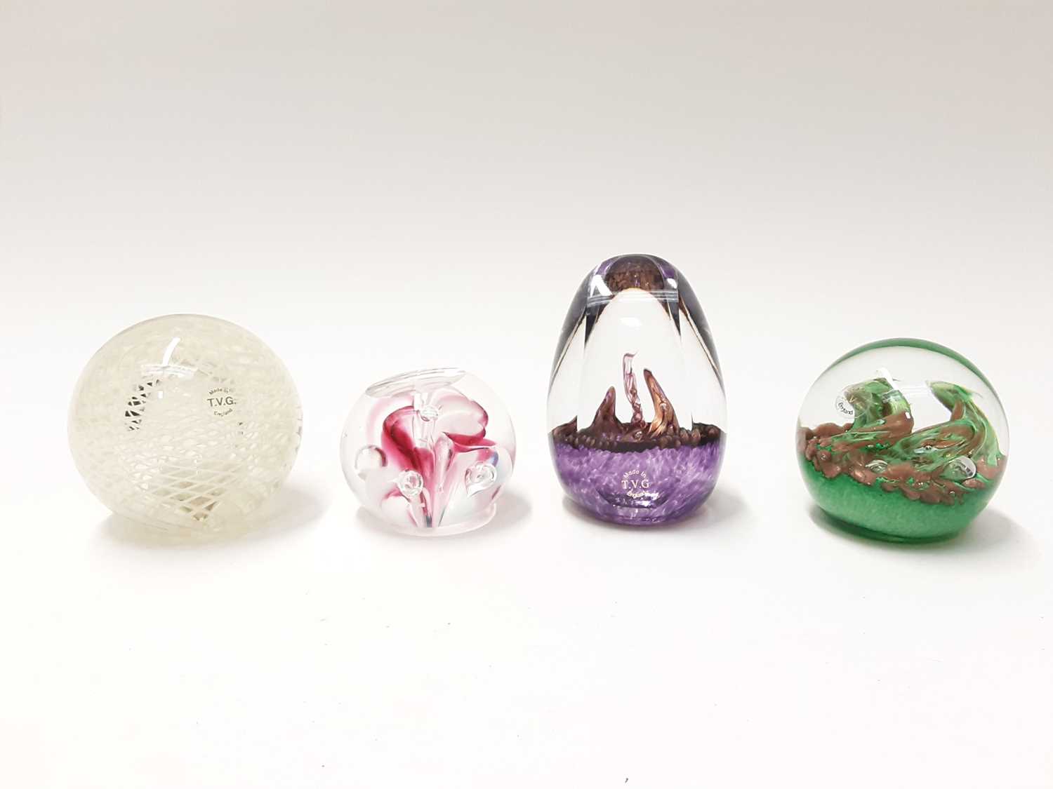 Lot 175 - Four various Teign Valley Glass Paperweights (4)