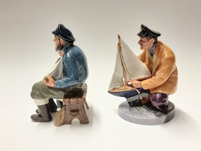 Lot 143 - Two Royal Doulton figures - Sailor's Holiday HN2442 and Tall Story HN2248