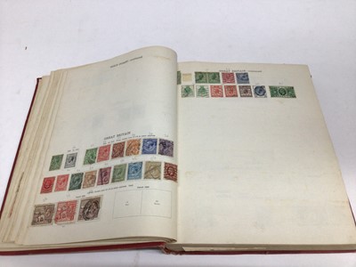 Lot 746 - Stamps Red Ideal Album containing World issues mint and used including good range of European issues Germany, Austria etc