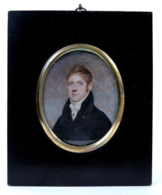 Lot 733 - English School, circa 1810, good quality portrait miniature on ivory of a Gentleman