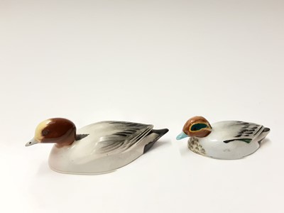 Lot 196 - Two Beswick Peter Scott Ducks - Wigeon 1526 and Teal 1529, both boxed