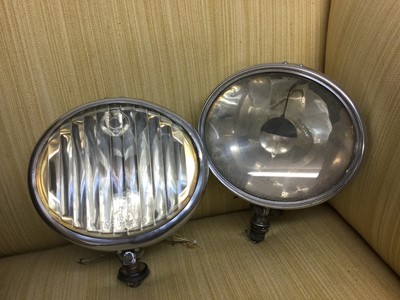 Lot 1266 - Late 1930s Notek Centre spot lamp and one other(2)