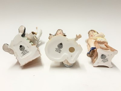 Lot 201 - Six Royal Worcester Katie's Day figures - Playtime, Storytime, Schooltime, Teatime, Bathtime and Bedtime