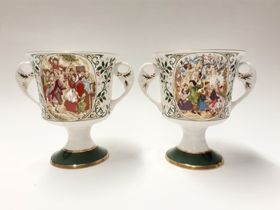 Lot 207 - Six Caverswall limited edition Christmas Goblets