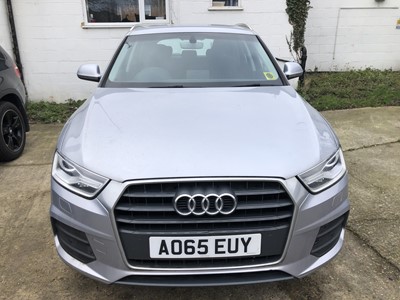 Lot 1201 - 2015 Audi Q3 1.4T FSI SE S Tronic, Petrol, Automatic, finished in silver, circa. 26,000 miles, Reg. No. AO65 EUY, MOT until March 2022