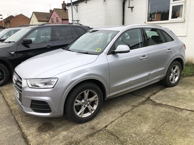 Lot 1201 - 2015 Audi Q3 1.4T FSI SE S Tronic, Petrol, Automatic, finished in silver, circa. 26,000 miles, Reg. No. AO65 EUY, MOT until March 2022