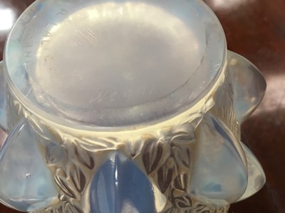 Lot 185 - Small Lalique iridescent glass vase, signed R Lalique France