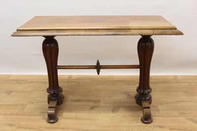 Lot 1375 - Early Victorian mahogany stretcher table