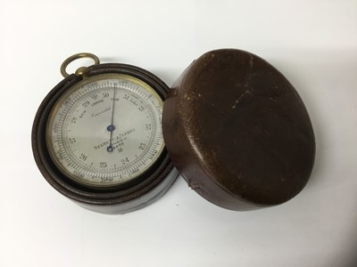 Lot 1083 - Early 20th century pocket barometer by Negretti & Zambra