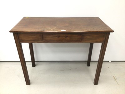 Lot 62 - 19th century mahogany side table, altered from a tea table