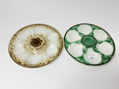 Lot 203 - French majolica dishes