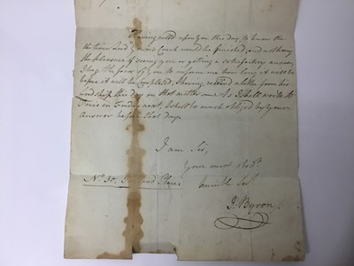 Lot 784 - Interesting collection of historic letters and ephemera