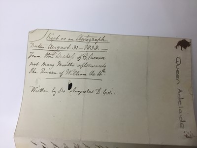 Lot 784 - Interesting collection of historic letters and ephemera