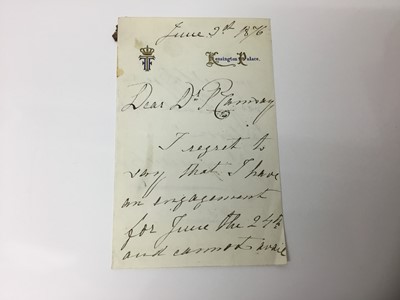 Lot 784 - Interesting collection of historic letters and ephemera