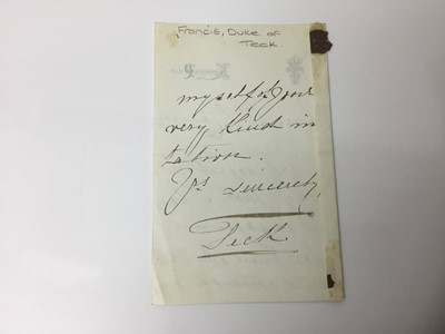 Lot 784 - Interesting collection of historic letters and ephemera