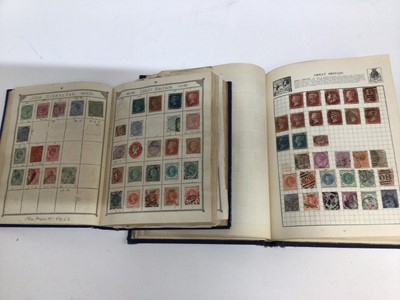 Lot 797 - Stamps - World selection, some in early Lincoln album, stock books, catalogue, on and off paper.