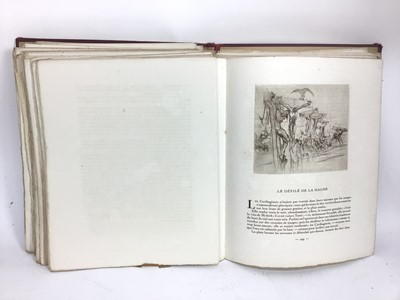 Lot 1304 - Gustavo Flaubert - Salambo illustrated by William Walcot, signed and inscribed 'to my friend Riley W. Walcot, Sept 1926, limited edition with numerous etchings