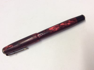 Lot 1097 - Vintage Parker Royal Challenger Pen in Red finish