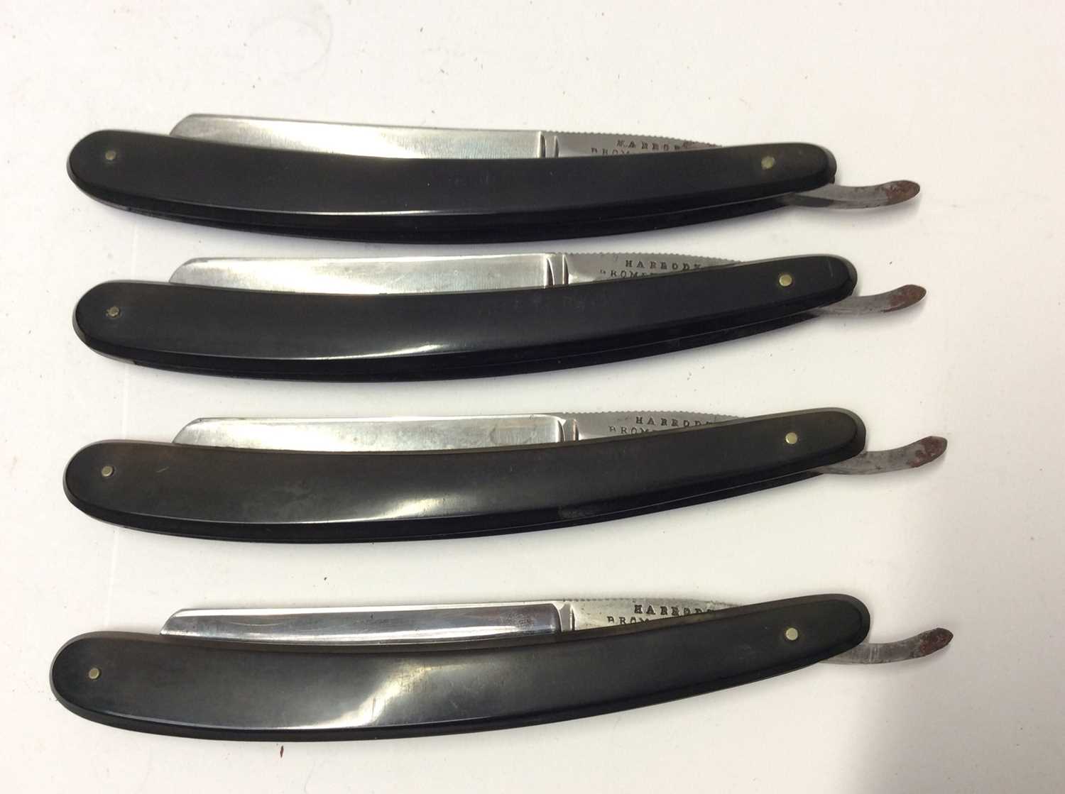 Lot 1096 - Set of four early 20th Century Cut throat