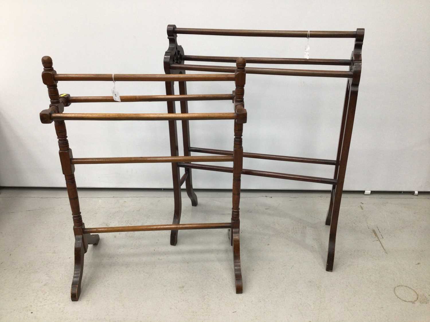 Lot 91 - Two late Victorian towel rails