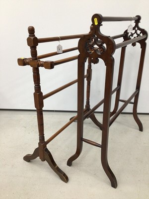 Lot 91 - Two late Victorian towel rails