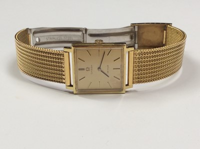 Lot 549 - Omega De Ville gold plated wristwatch