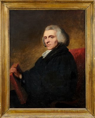 Lot 1133 - English School, late 18th/early 19th century, oil on canvas - portrait