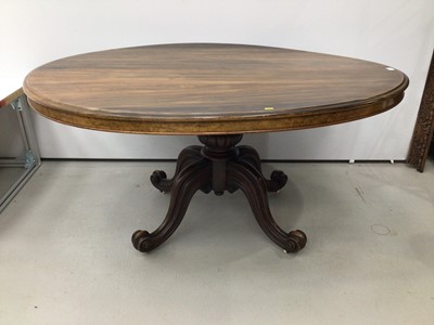 Lot 82 - Victorian mahogany oval breakfast table