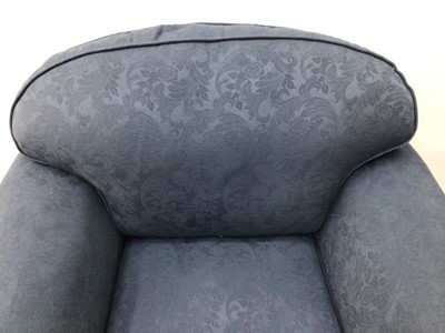 Lot 183 - Modern armchair with loose blue cover